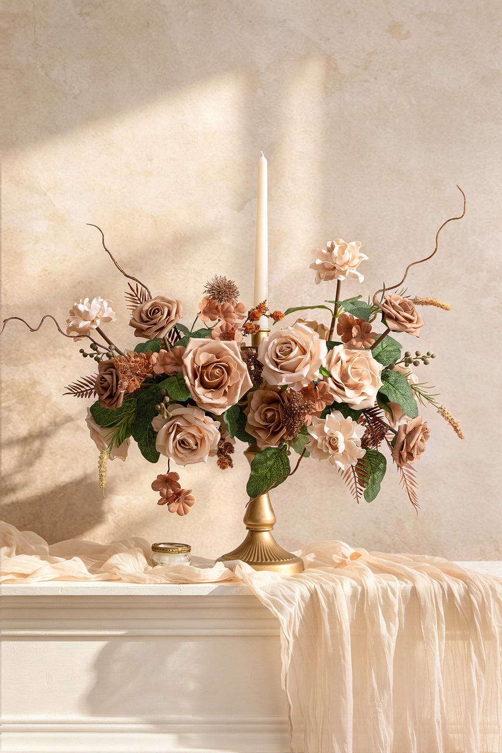 DIY Supporting Flower Boxes in Sand Beige & Nude