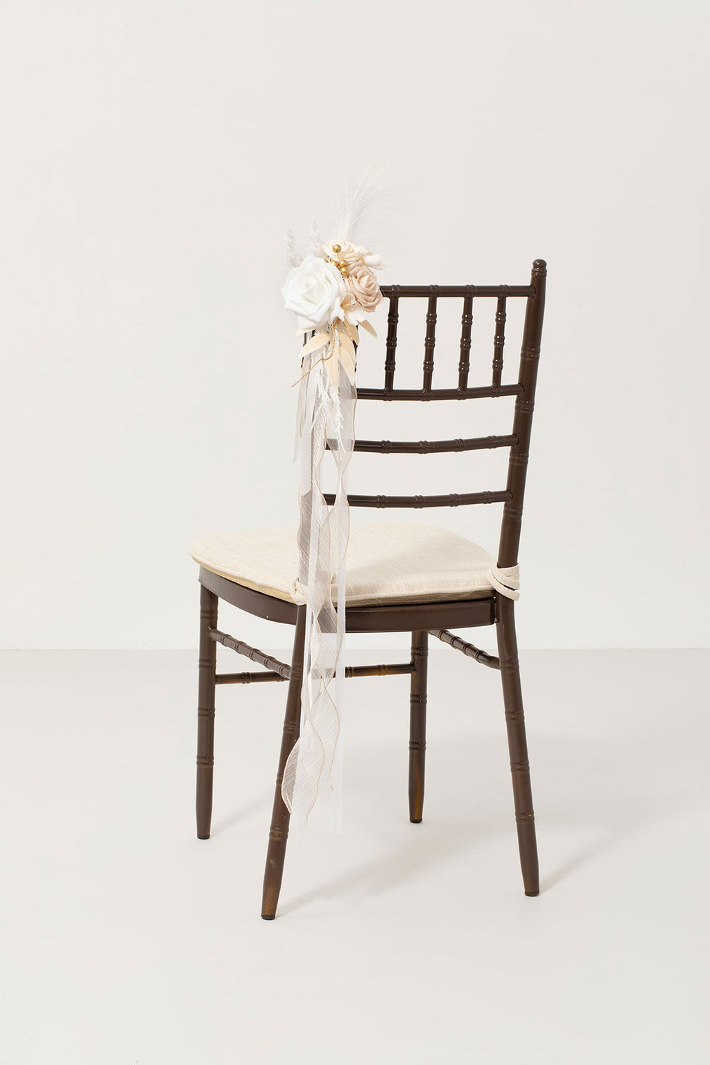 Wedding Aisle Decoration Pew Flowers in White & Beige | Clearance?Clearance