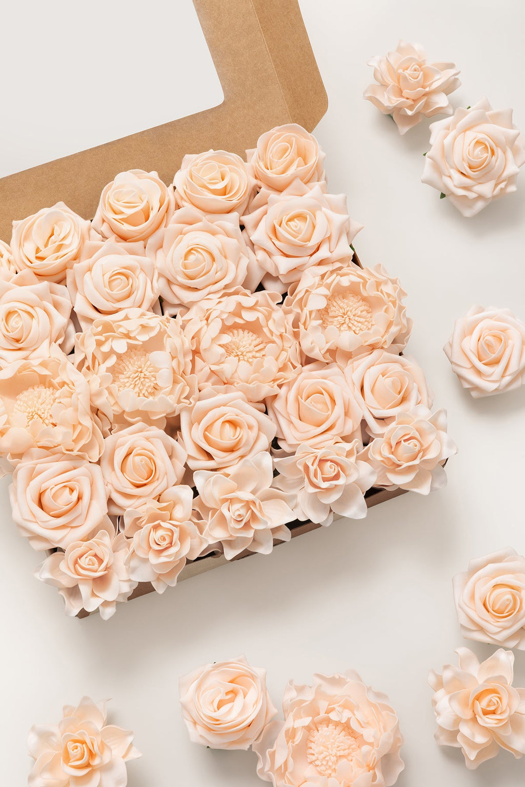 DIY Supporting Flower Boxes in Champagne Pink
