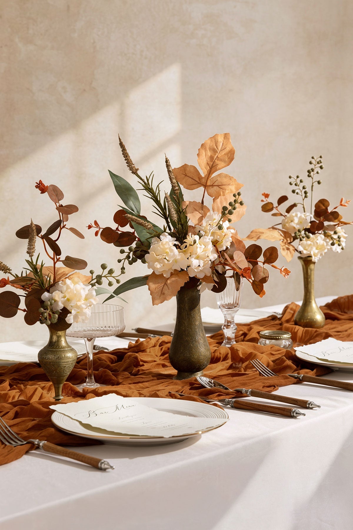 Mixed Filler Combo in Burnt Orange & Cream