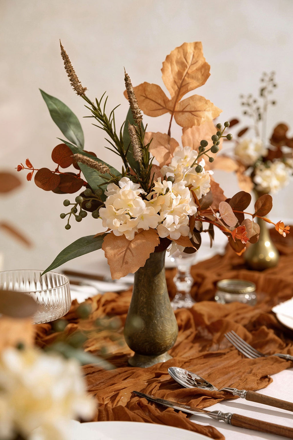Mixed Filler Combo in Burnt Orange & Cream