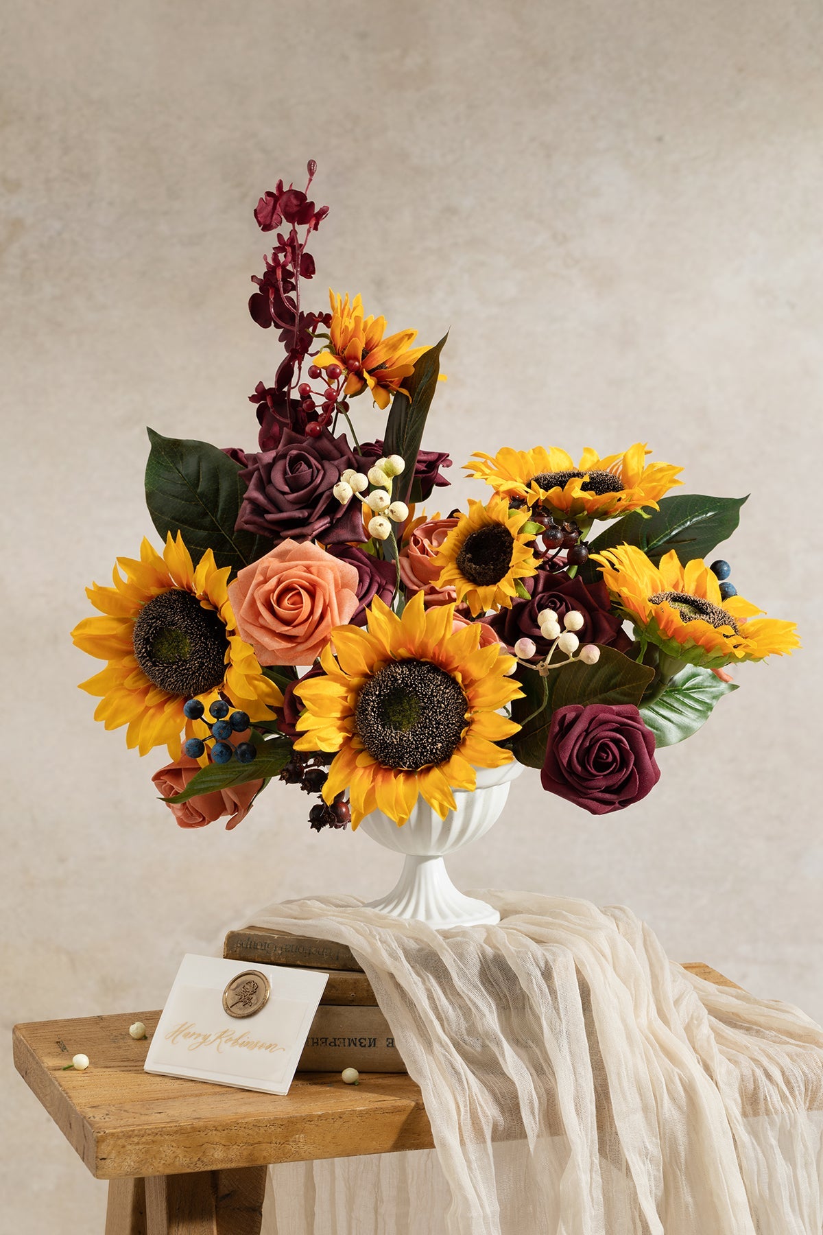 Sunflower Designer Flower Boxes - Rustic Sunflower（ Grand Box）