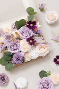 DIY Designer Flower Boxes in Lilac & Gold - Image 10