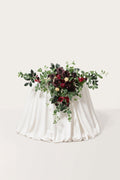 Sweetheart Table Floral Swags in Bordeaux Red & Wine
