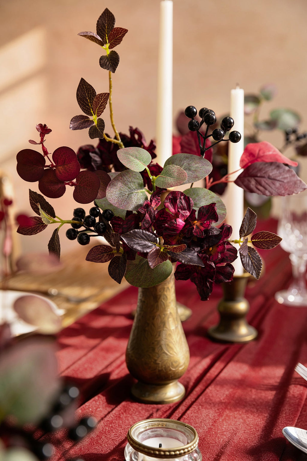 Mixed Filler Combo in Burgundy & Dark Red
