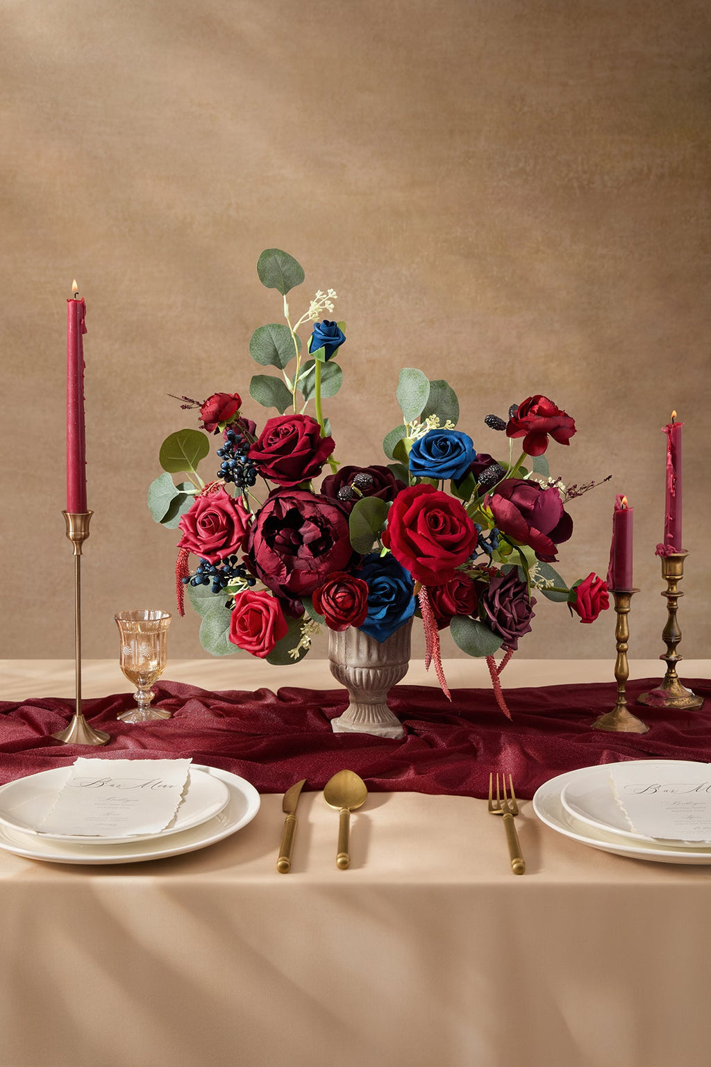 DIY Designer Flower Boxes in Burgundy & Navy (Grand Box)