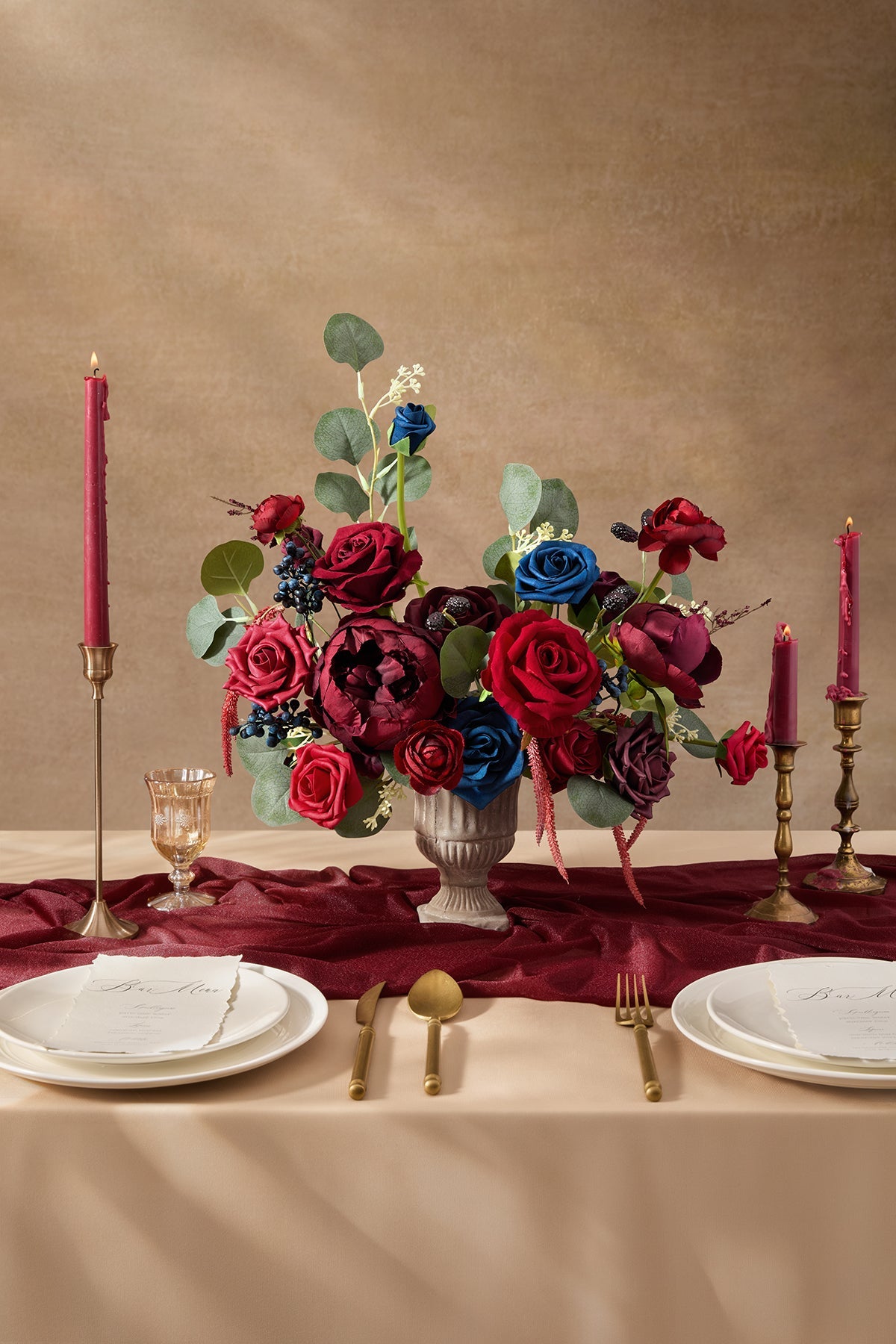 DIY Designer Flower Boxes in Burgundy & Navy (Grand Box)