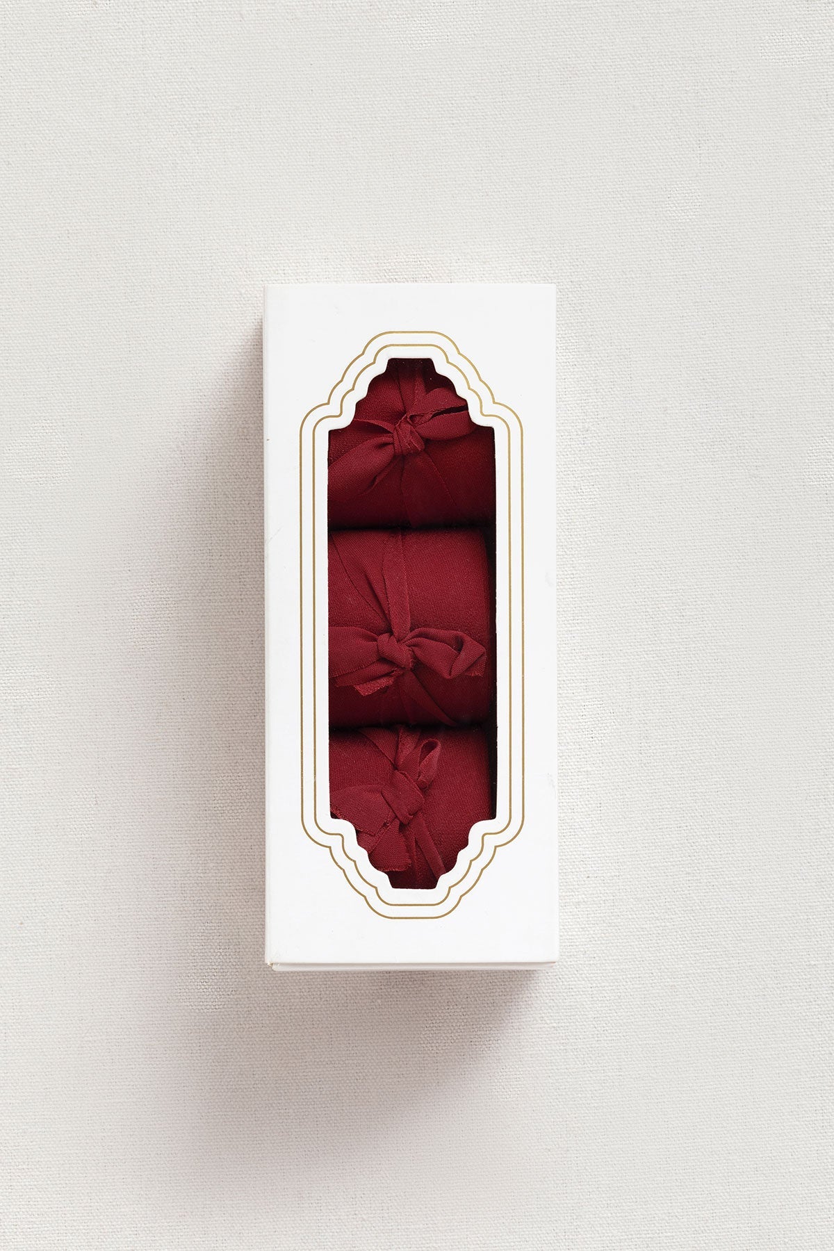 Matte Satin Ribbons 1.5" w x 20' h - Carmine (Set of 3)