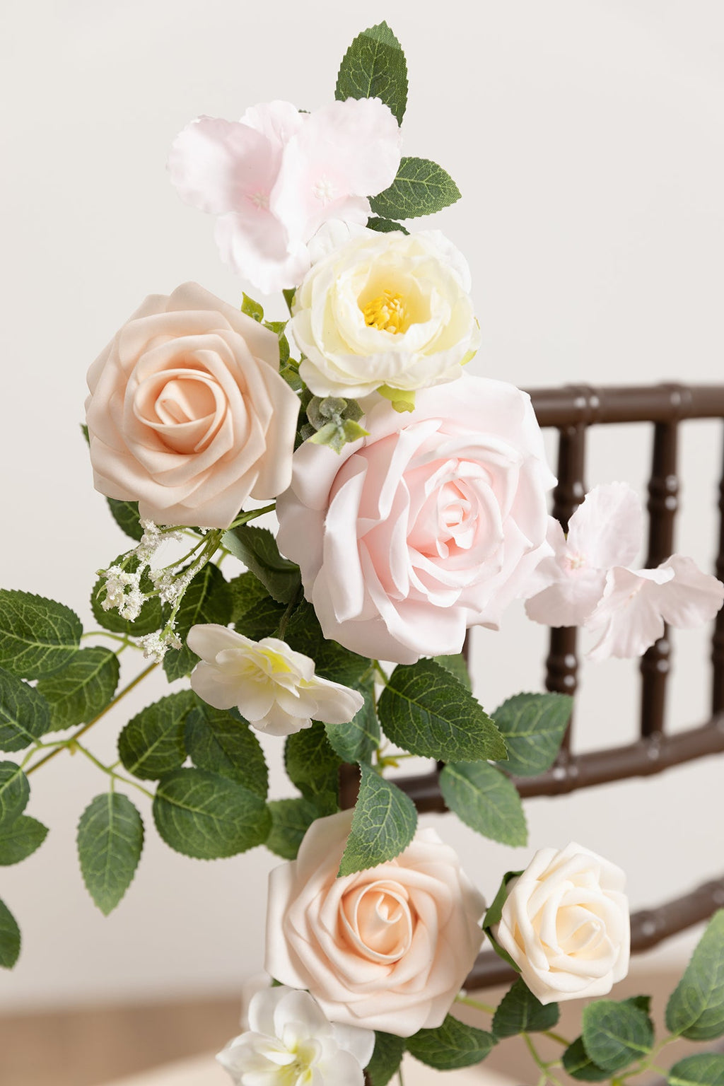 Wedding Hanging Chair Back Decoration in Blush & Cream