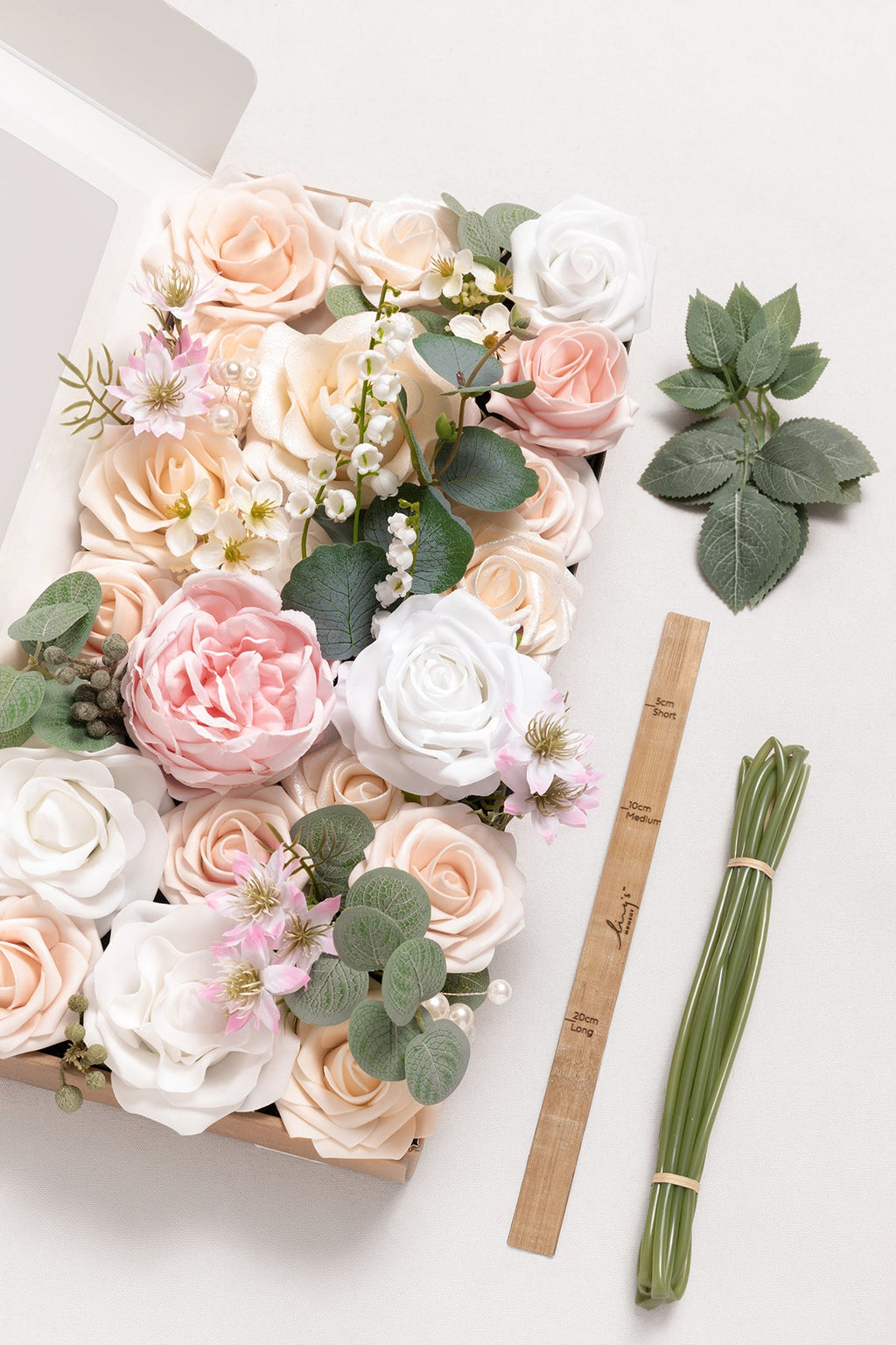 DIY Designer Flower Boxes in Blush & Cream (Deluxe Box)