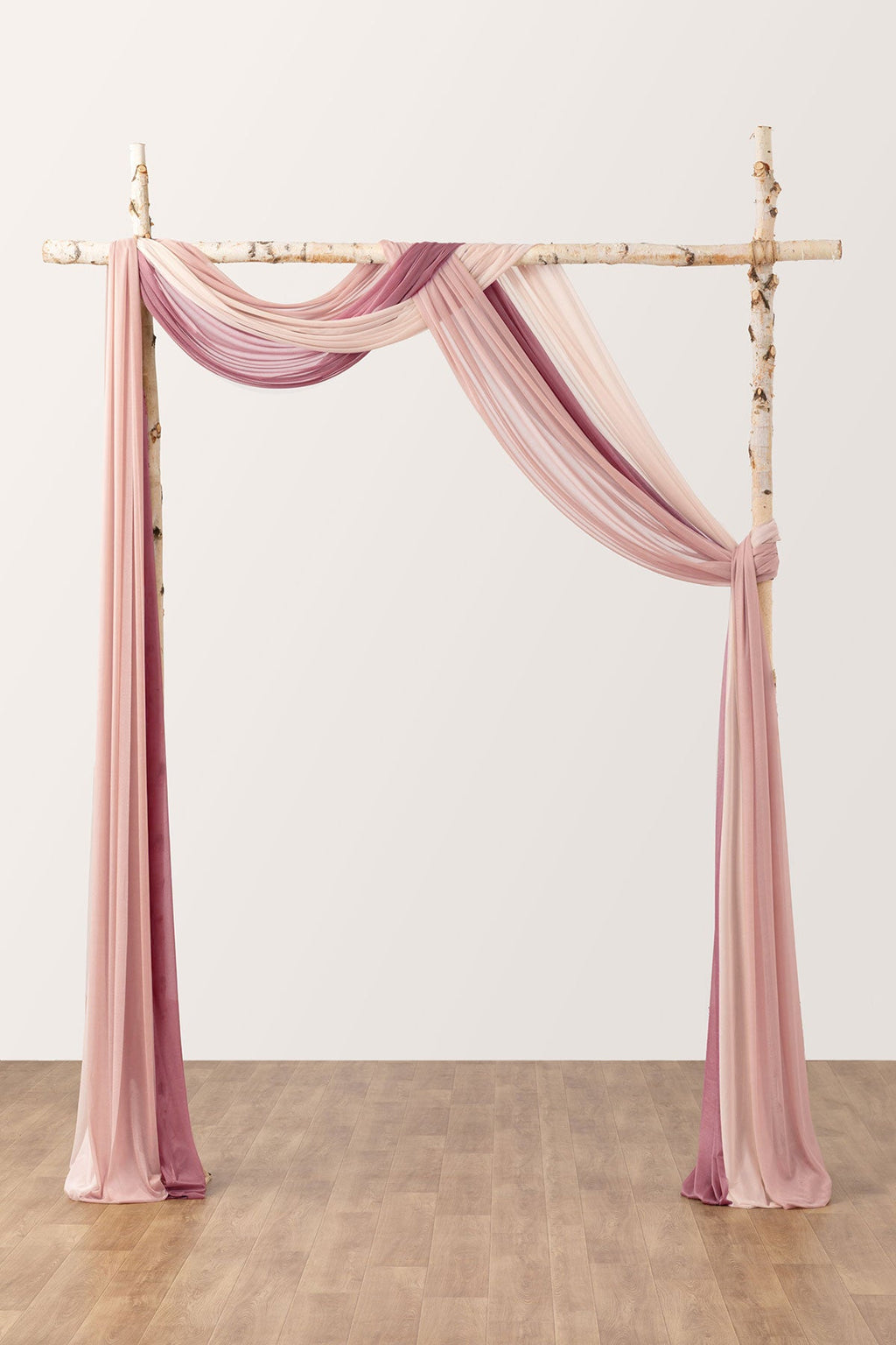 Sheer Wedding Arch Draping 30"w x 6.5 Yards - Cinnamon Rose