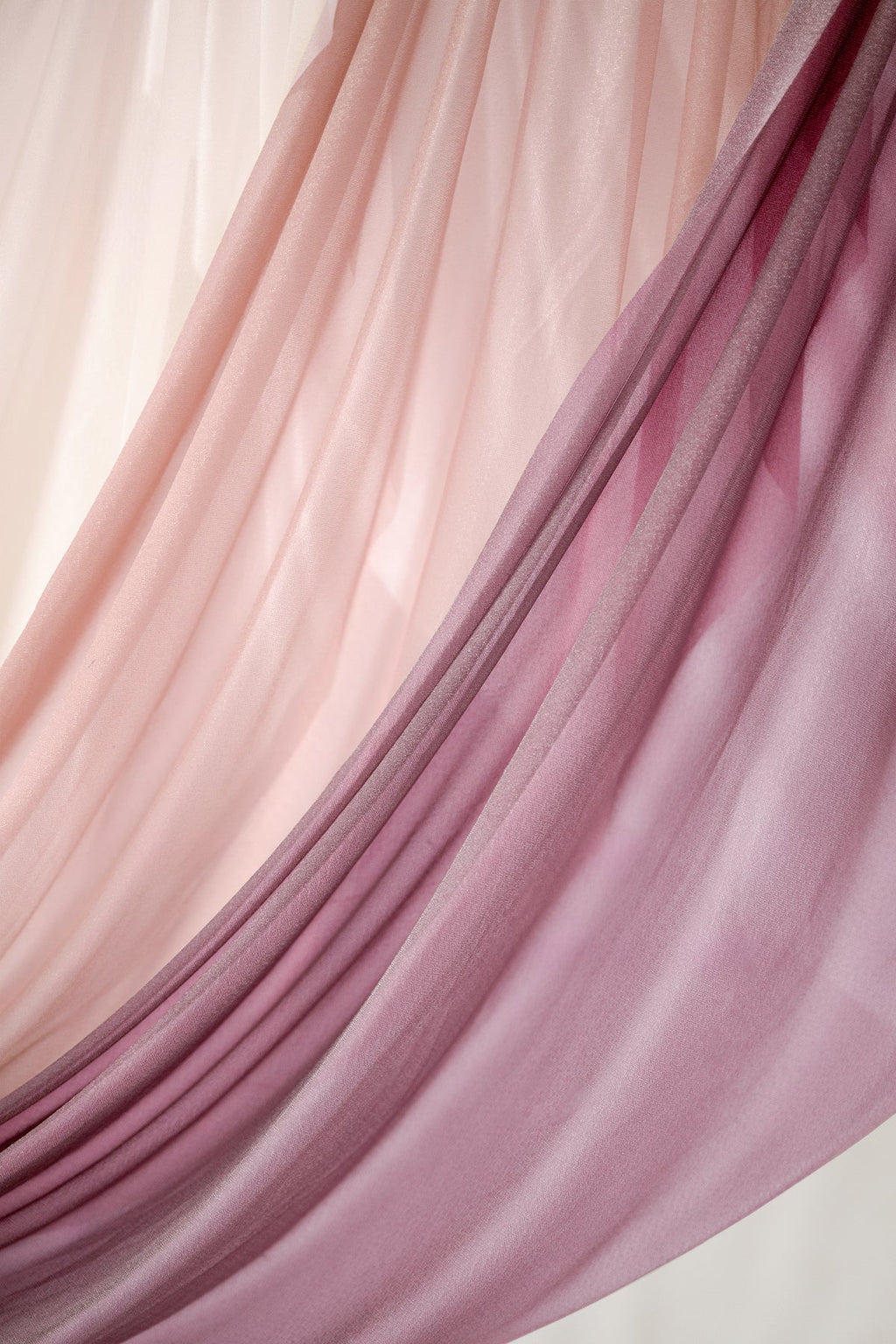 Sheer Wedding Arch Draping 30"w x 6.5 Yards - Cinnamon Rose