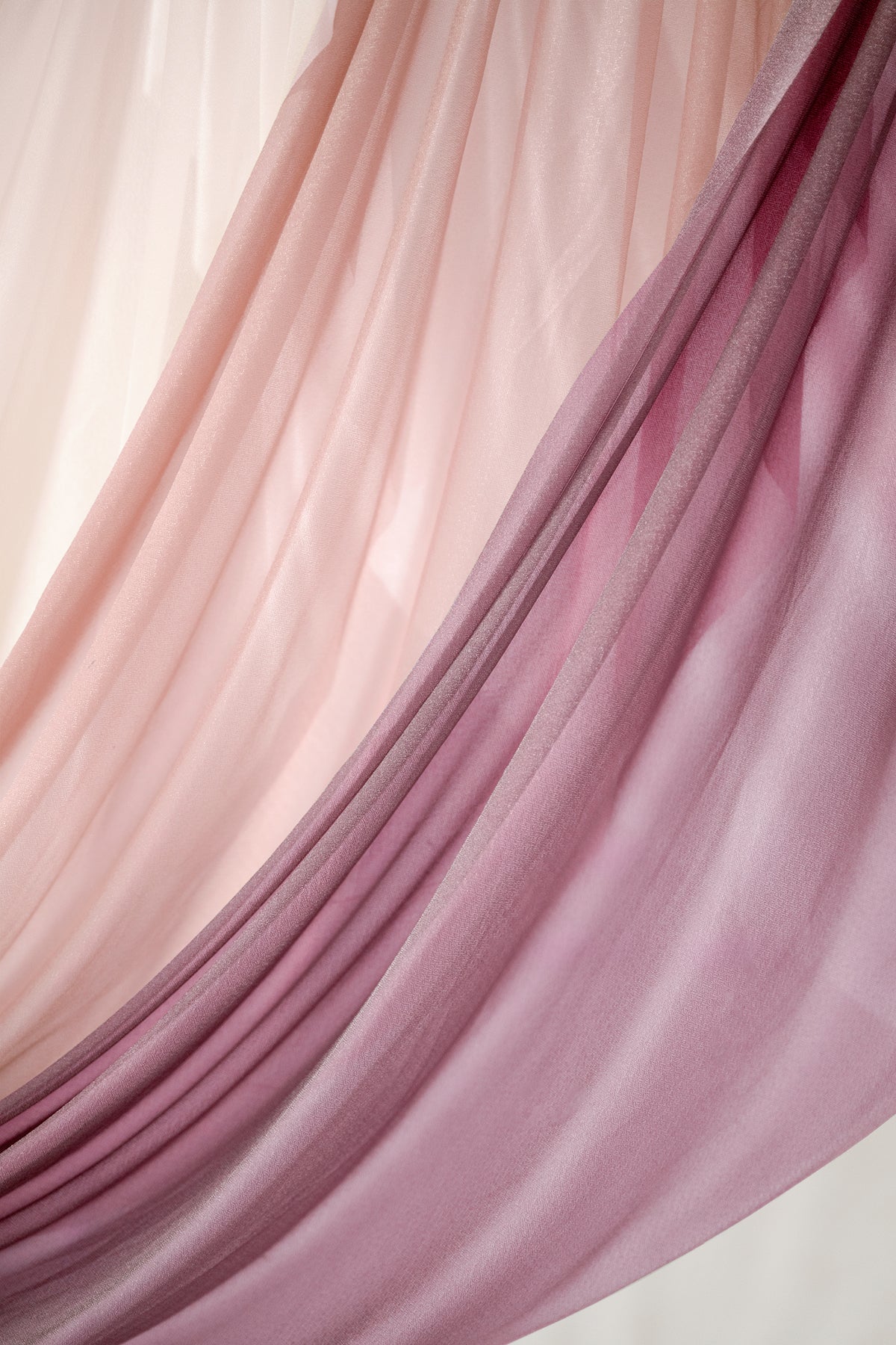 Sheer Wedding Arch Draping 30"w x 6.5 Yards - Cinnamon Rose