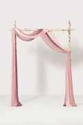 Sheer Wedding Arch Draping 30"w x 6.5 Yards - Cinnamon Rose