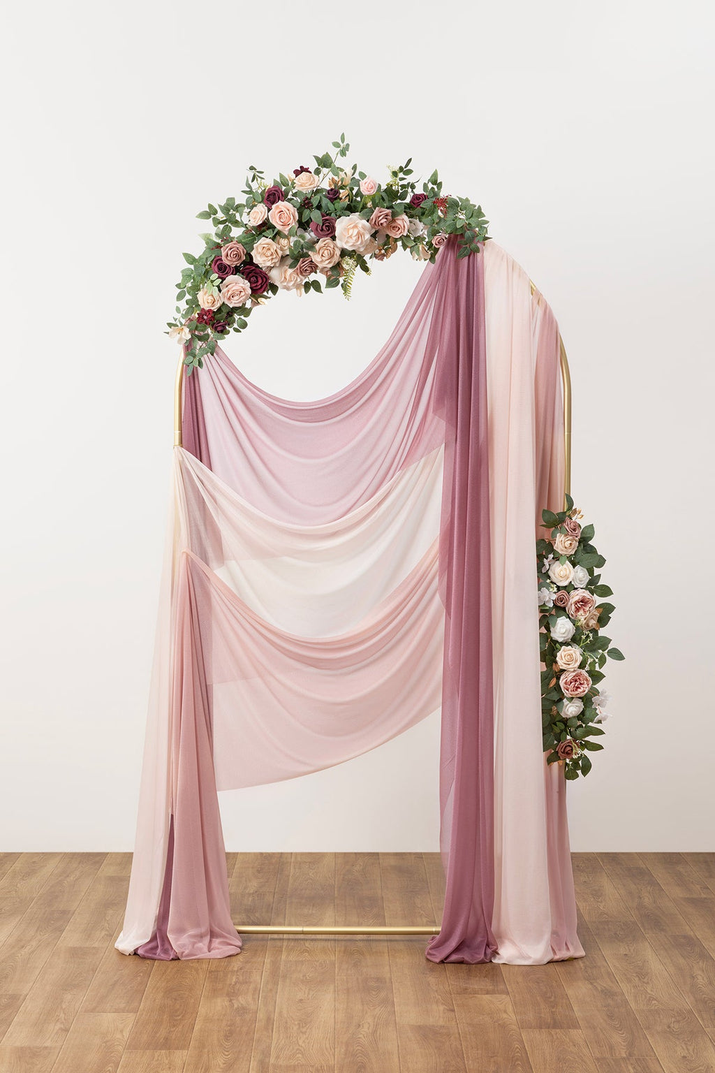 Sheer Wedding Arch Draping 30"w x 6.5 Yards - Cinnamon Rose